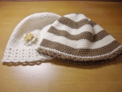 毛編み帽子